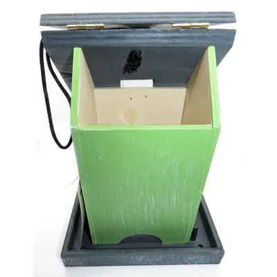 animallparadise - Mangeoire Chapelle en bois, à graines pour oiseaux 18 x 1