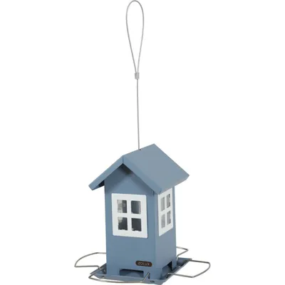 Mangeoire maisonnette  4 fenêtres, pour graines oiseaux.
