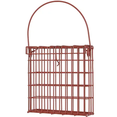 Support pour pain de graisse en métal  terracotta  pour oiseaux