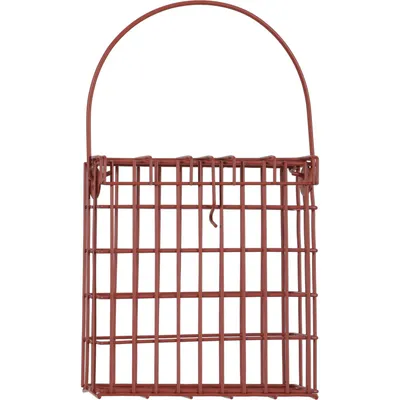 Support pour pain de graisse en métal  terracotta  pour oiseaux