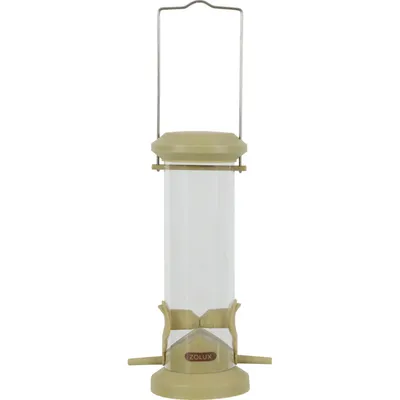 animallparadise - Mangeoire silo à graines, 2 perchoirs vert, pour oiseaux