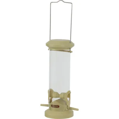 animallparadise - Mangeoire silo à graines, 2 perchoirs vert, pour oiseaux
