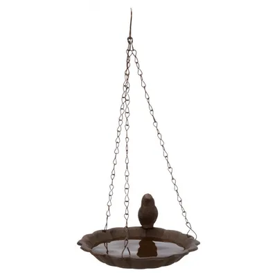 Trixie - Abreuvoir, mangeoire ou baige oiseau en fonte ø 16 cm a suspen