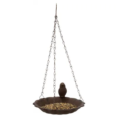 Trixie - Abreuvoir, mangeoire ou baige oiseau en fonte ø 16 cm a suspen
