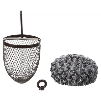Mangeoire arachide en forme de gland pour oiseaux .