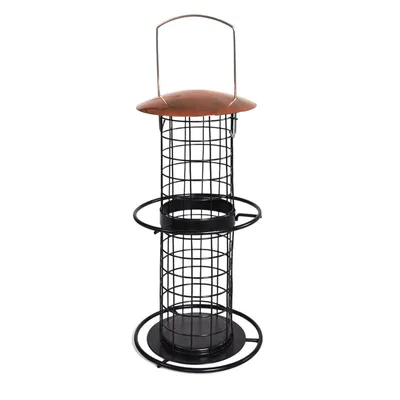 Mangeoire à boules Mésange géante, cuivre, hauteur 35 cm, pour oiseaux