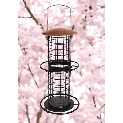 Mangeoire à boules Mésange géante, cuivre, hauteur 35 cm, pour oiseaux