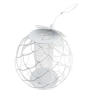 Mangeoire urban denali blanc ø 24 cm, pour arachide pour oiseaux