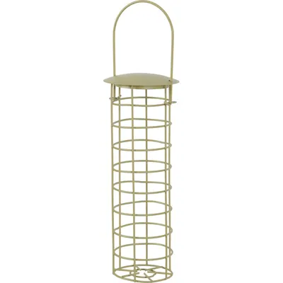 Distributeur à boules de graisse vert, ø 9 x 32 cm pour oiseaux.