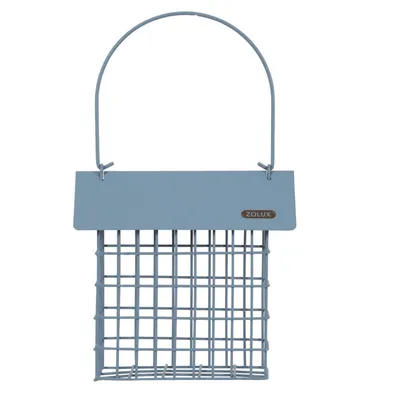Support pain de graisse en métal avec toit   orage  pour oiseaux