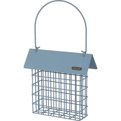 Support pain de graisse en métal avec toit   orage  pour oiseaux