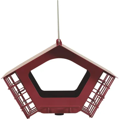 Mangeoire Cabane duo XL  pour graines et blocs de graisse pour oiseaux