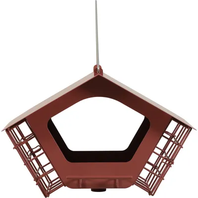 Mangeoire Cabane duo XL  pour graines et blocs de graisse pour oiseaux