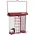 Mangeoire trio grenat. 20 x 9 x hauteur 22.5 cm . pour oiseaux