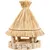 animallparadise - Mangeoire paillote ronde ø31 cm hauteur 47 cm, pour oisea
