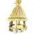 animallparadise - Mangeoire paillote ronde ø31 cm hauteur 47 cm, pour oisea