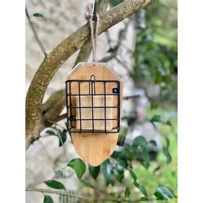 zolux - Support pour 2 pains de graisse Bamboo pour oiseaux