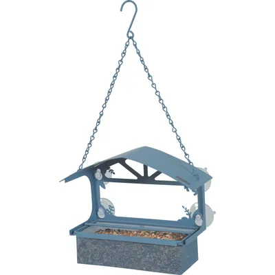 Mangeoire à graines pour fenêtre avec toit, , pour oiseaux