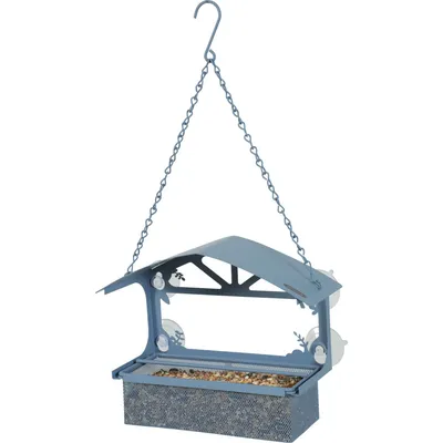 Mangeoire à graines pour fenêtre avec toit, , pour oiseaux