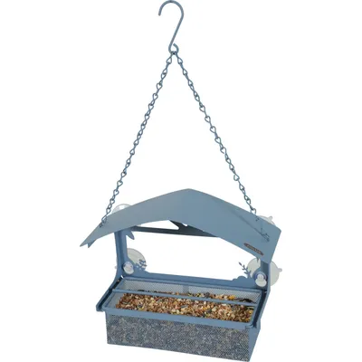 Mangeoire à graines pour fenêtre avec toit, , pour oiseaux