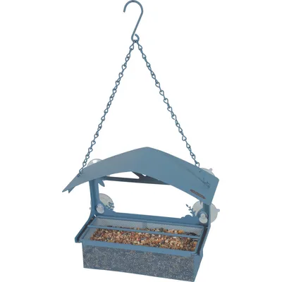 Mangeoire à graines pour fenêtre avec toit, , pour oiseaux