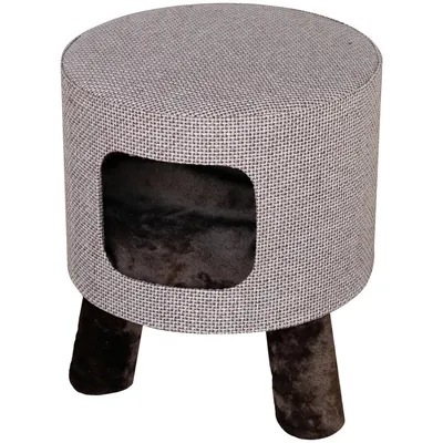 Flamingo - Tabouret  Omar brun pour chat M ø 42 cm H 48 cm