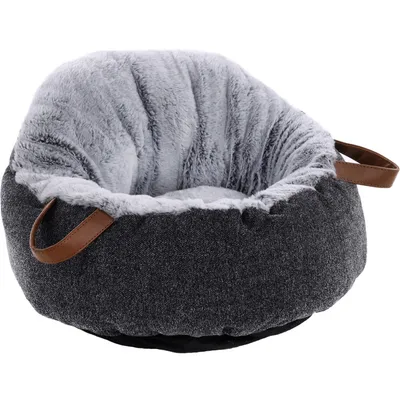 Coussin POFA gris. ø 48 cm. pour chat.