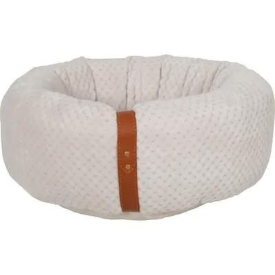 animallparadise - Coussin rond "PALOMA" pour chat. Couleur beige. ø 42 cm x