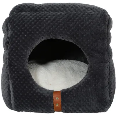 zolux - Cube 2 en 1 gris PALOMA 35 x 35 x 35 cm pour chat