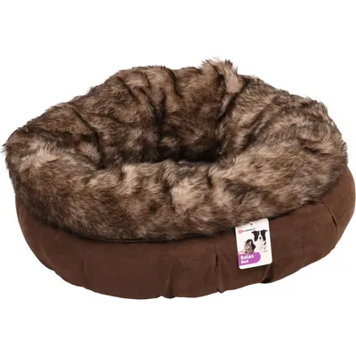 Flamingo - Panier rond ø 55 cm x 20 cm, couleur brun,  pour chat Flamingo - Panier rond ø 55 cm x 20 cm, couleur brun,  pour chat