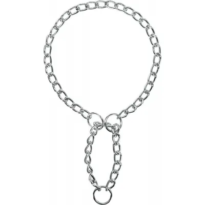 Collier d'arrêt L. : 50 cm/3 mm chaîne, simple rang pour chien.