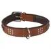 Flamingo Halsband Sedona Leder mit Nieten braun