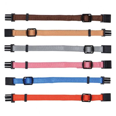 6 colliers S-M 17 à 25 cm x 10 mm pour chiot. assortiment de couleur