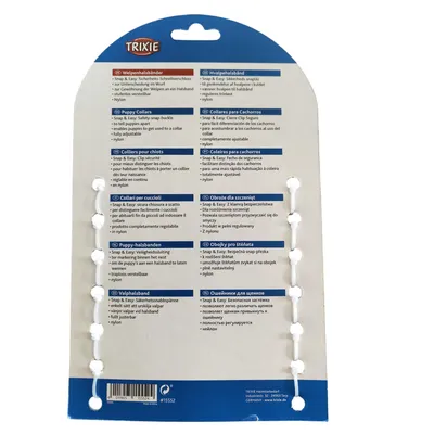 6 colliers S-M 17 à 25 cm x 10 mm pour chiot. assortiment de couleur