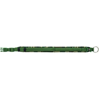 Collier  XS-S vert camouflage avec rembourrage pour chien