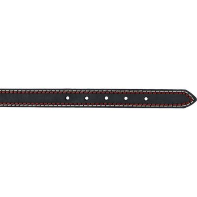 Collier cuir L-XL 52-61 cm/30 mm  anthracite pour chien
