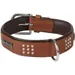 Collier Cuir SEDONA brun taille L 39-45 cm pour chien.