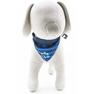Trixie - Collier BANDANA  S-M indigo  pour chien.