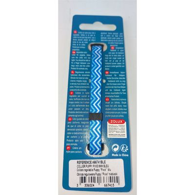 zolux - Collier PUPPY PIXIE. 8 mm .16 à 25 cm. couleur . pour chiots