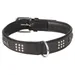 Flamingo Halsband Sedona Leder mit Nieten schwarz