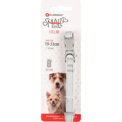 Flamingo - Collier Small dog vert . réglable de 19 à 33 cm x 10 mm. pour ch