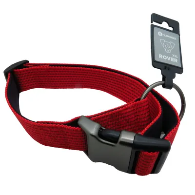 Flamingo - Collier Jannu  réglable de 55 à 75 cm 38 mm taille XXL pour