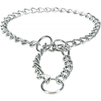 Collier d'arrêt L-XL. : 60 cm/3 mm chaîne, simple rang.   pour chien