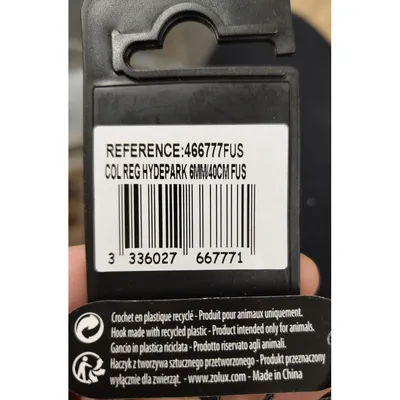 Collier IMAO 40 cm x 6 mm Hyde park fuchsia  pour chien.