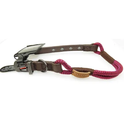 Collier IMAO 40 cm x 6 mm Hyde park fuchsia  pour chien.