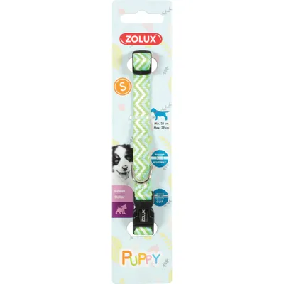 Collier PUPPY PIXIE 13 mm 25 à 39 cm couleur vert pour chiots