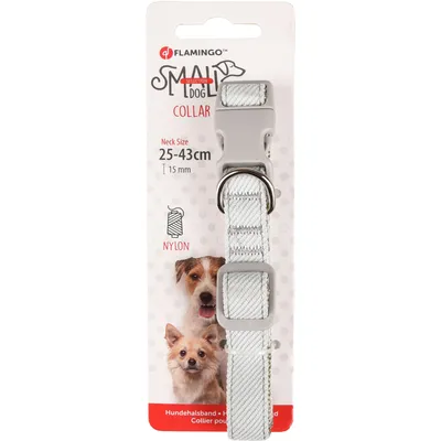 Flamingo - Collier Small dog vert . réglable de 25 à 43 cm x 15 mm. pour ch