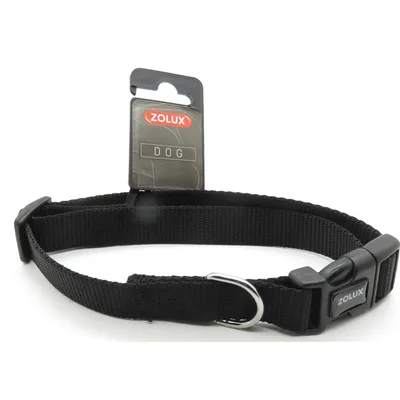 zolux - collier nylon 40 - 50  cm x 20 mm  pour chien.