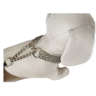 animallparadise - Collier d'arrêt M-L  45 cm / 2.5cm 3 rangs pour chien