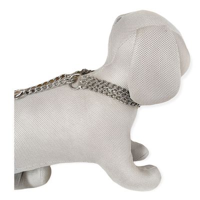 Collier d'arrêt M-L  45 cm / 2.5cm 3 rangs pour chien